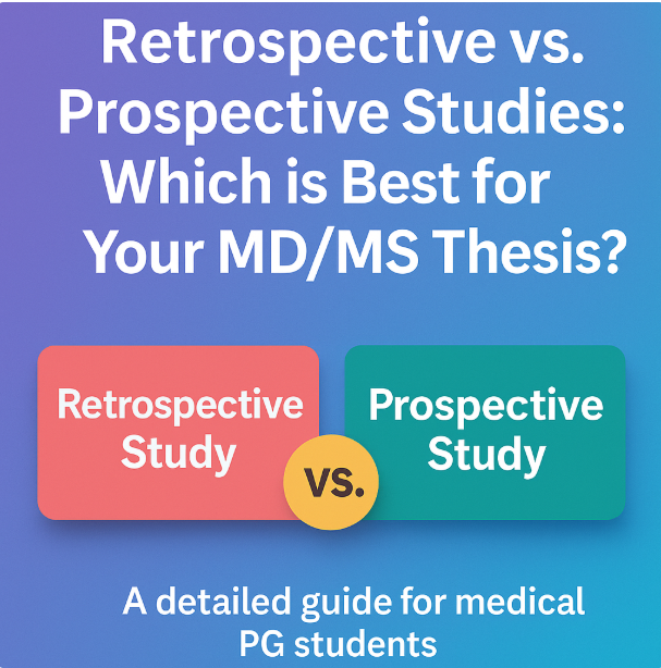 A comparison of retrospective and prospective studies for MD/MS thesis guidance.