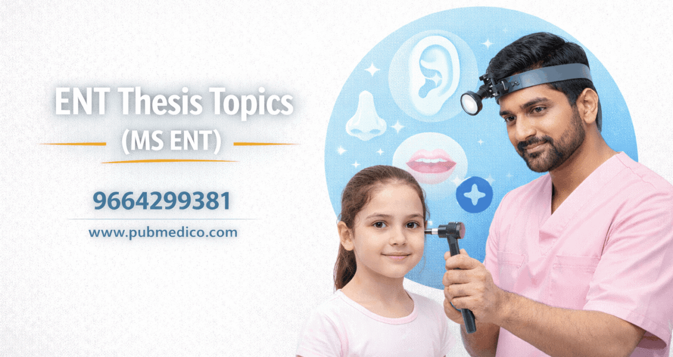 ENT thesis topics for medical research and study.